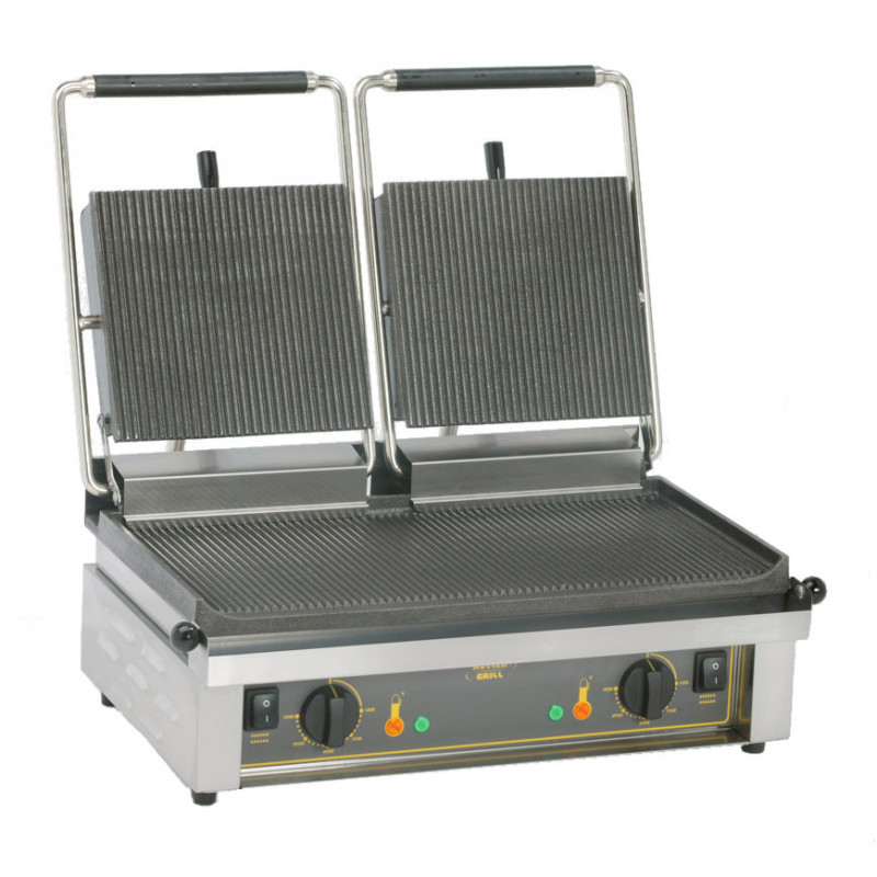 PIASTRA PANINI CONTACT GRILL PROFESSIONALE DOPPIA